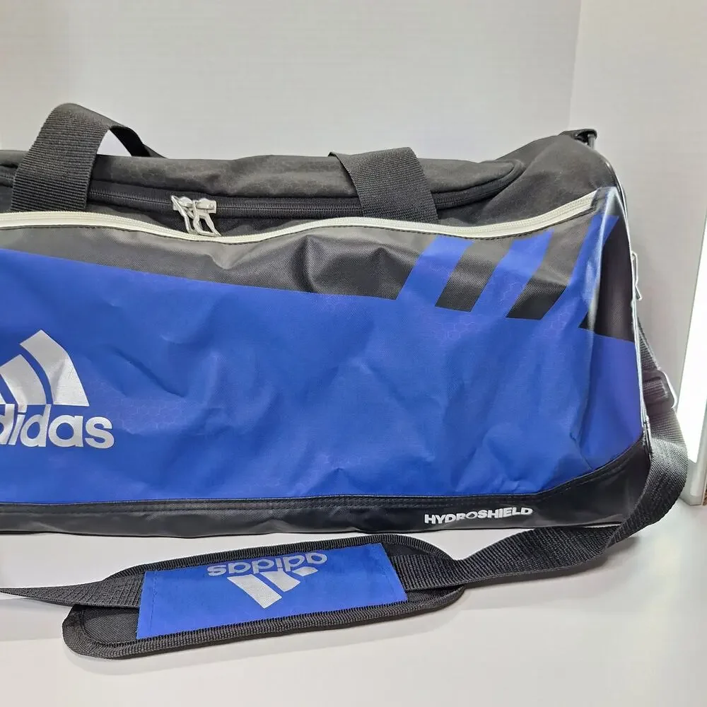 Adidas 2017 Team Issue Duffel Bag Medium Blue Hydro Shield Gym Sports Travel